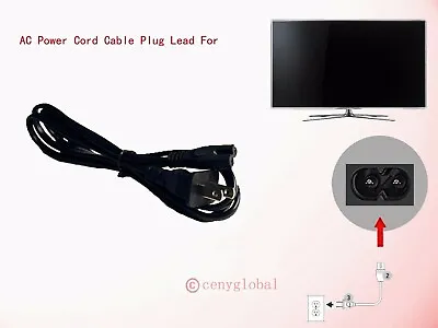 AC Power Cord Cable Plug For SAMSUNG 22/26/32/37/40/46/50/55/60 Inch LCD TV&More • $6.98