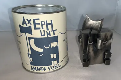 Amanda Visell Axephunt Silver Black Rub Collab With FULLY VISUAL Kidrobot Dunny • $79.95