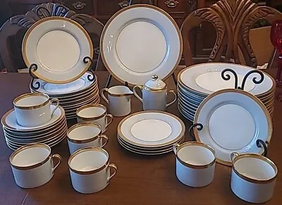 Fitz & Floyd Versailles Bleu FF155 Inglaze Plates Cups Saucers Sugar Creamer • $2.99