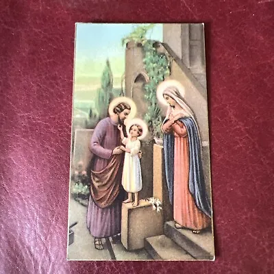 $1.99 • Buy Vintage Catholic Holy Card - Holy Family - Jesus Mary And Joseph