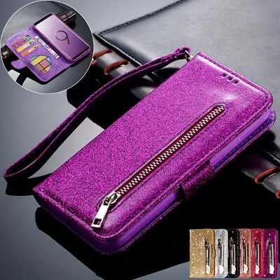 For Samsung S22 S21 S20 FE Note20 Ultra S10 Plus Case Leather Wallet Flip Cover • $14.99