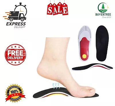 £4.49 • Buy Orthotic Insoles For Arch Support Plantar Fasciitis Flat Feet Back Heel Pain