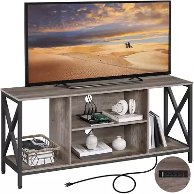 TV STANDS Open Cabinet For TC's Up To 60-Inch Power Outlet • $142.35