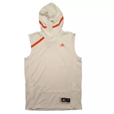 Adidas Hoodie Miami Hurricanes Men's Sleeveless Shooter Shirt Hooded New Stain • $30