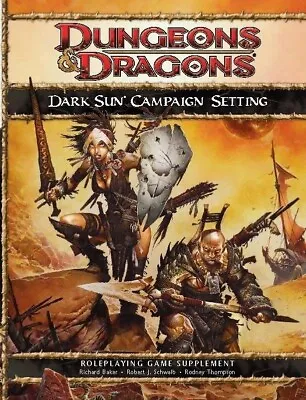 4e Dark Sun Campaign Setting Dungeons And Dragons AD&D 4th Edition • $39.95