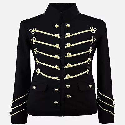 Mens Steampunk Military Napoleon Gold Embroidery Jacket • $228