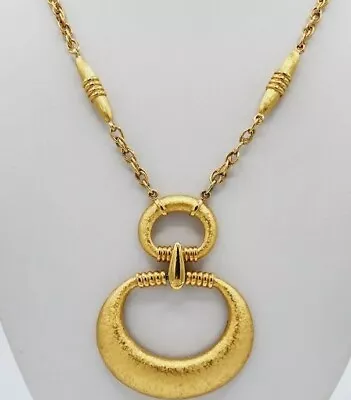 £16.13 • Buy Vintage Trifari Goldtone Statement Necklace O23