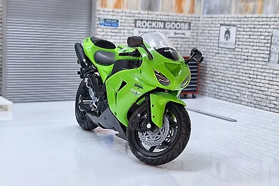 KAWASAKI Ninja ZX-10R Green Newray 1:12 Scale Motorcycle • £22.99