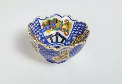 Dollhouse Miniature Lotus Imari Ceramic Bowl  Deborah McKnight (IGMA) & P. Lance • $49.99