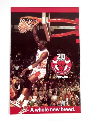 1985-86 Chicago Bulls SCHEDULE & Group Ticket Sales Michael Jordan ROOKIE Cover • $149.50