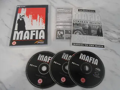 Mafia 1 ( Gangster Game ) Rare Original Release - Pc Cd Game Inc Manual (g) • £12.95