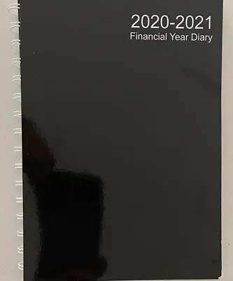 $14.95 • Buy 2020-2021 Financial Year Diary Black Cover A5 WEEK TO VIEW