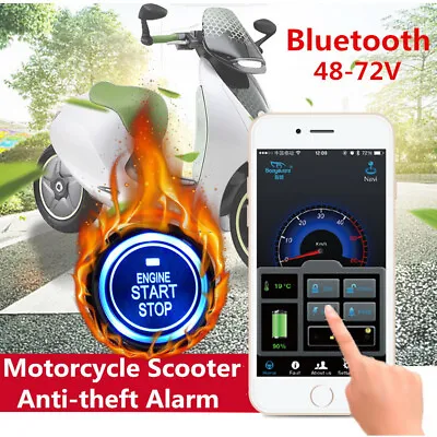 Motorcycle Anti-theft Alarm Security System Remote Control Keyless Engine Start • $29.51