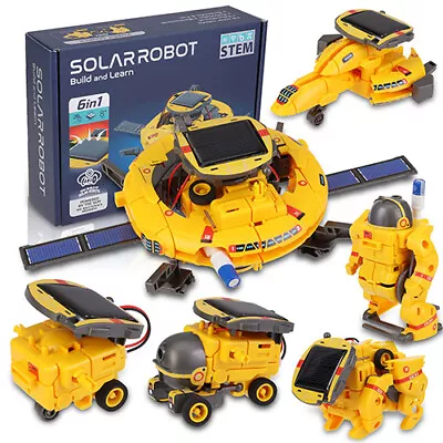 6-in-1 Solar Robot Kit - Learning Science Building Toys Educatoinal Learning Toy • $25.09