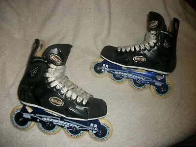 Mission Proto Sv Roller Blades Hockey Skates Adult Size 6d Nice Shape The Best • $149.99