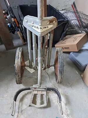 RARE- Vintage BOHN MFG Corp Golf Bag Caddy Push Pull Cart  • $85