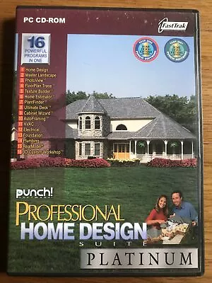 Professional Home Design Suite Platinum (2003) PC CD-ROM • £6.95