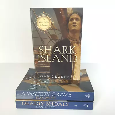 3 X Wiki Coffin Adventures By Joan Druett Paperback Shark Island A Watery Grave • $26.50