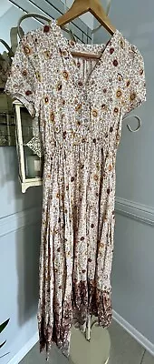 Iris Maxi Floral Boho Dress Size 8 • $25