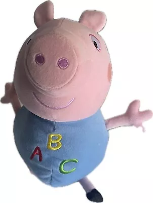 Peppa Pig Talking George Soft Toy With 4 Phases Embroidered ABC 35cm • $18.53