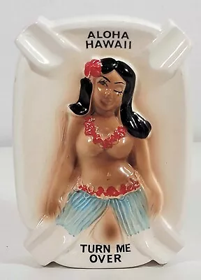 Vintage Mid Century Risque' Hawaii Hula Lady Tiki Ashtray C 1960 • $28.89