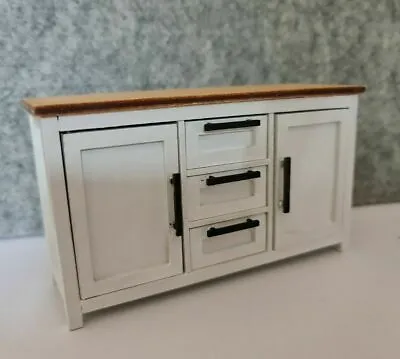 1:12 Scale Dolls House Modern Sideboard. Pre-cut Ready To Assemble Kit. • £9.95