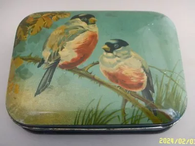 Vtg Blue Bird Toffee Candy Tin Harry Vincent Ltd England 2 Birds • $15