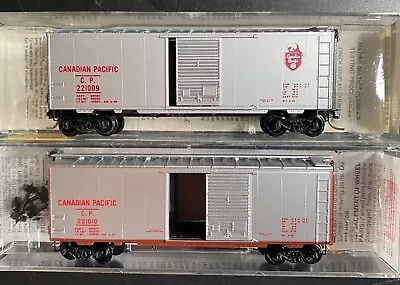 N Scale Micro-trains Canadian Pacific Set/2 Box Car 20890 #221009 𵽒 • $26.95