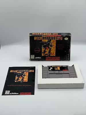 MechWarrior 3050 Super Nintendo SNES Complete CIB With Manual • $49.49