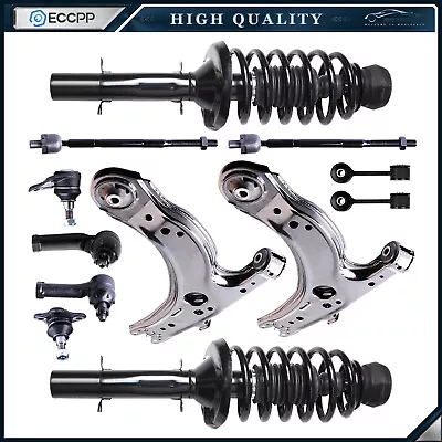 12pc Front Strut Lower Control Arm Tie Rod Sway Bar For VW Beetle Golf Jetta • $186.67