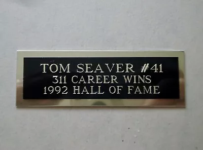 Tom Seaver Nameplate For A Baseball Card Plaque Ball Cube Or Photo 1  X 3  • $4.50