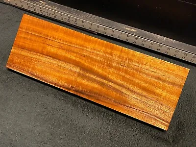 MASTER GRADE Hawaiian Curly Koa Billet Wood: 17.75  X 6.125  X 1  • $150