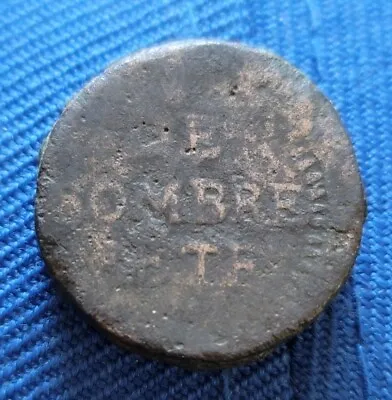 Mexico Hacienda Viilla De Sombrerete Zacatecas Undated Copper Token 23mm 11.4 Gr • $199.98