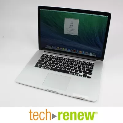 Apple MacBook Pro | 2013 15  A1398 | I7-4960HQ@2.6GHz | 500GB SSD | 16GB RAM • $52
