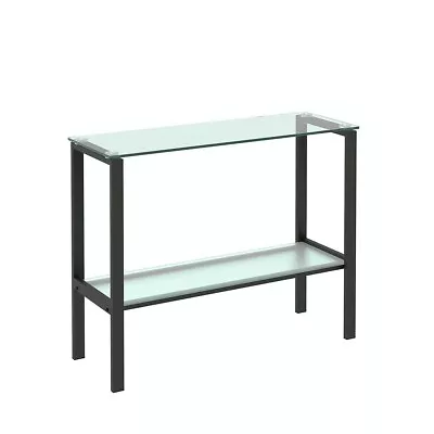 Tempered Glass Console Table 2 Layers Rectangular Porch Table • $96.30