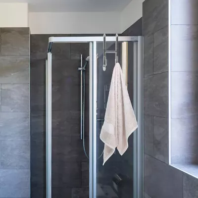 Stainless Steel Shower Glass Door Hooks For Robe Towel Squeegee Loofah • $13.55