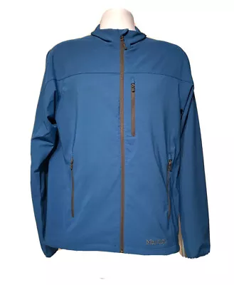 NWT Marmot Tempo Jacket Mens Medium Blue Sapphire Softshell M3 Water Repellent • $54.95