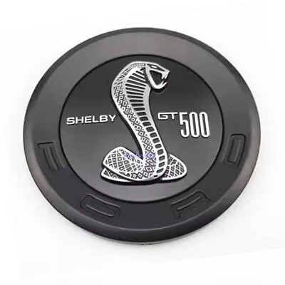 BLACK 5.9'' 3d SNAKE Rear Trunk Round Emblem Sticker For Mustang SHELBY Tail • $26.86