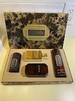 Aramis Vintage Mens Gift Set Sealed Soap Cologne Talc Stick NEW NIB • $89