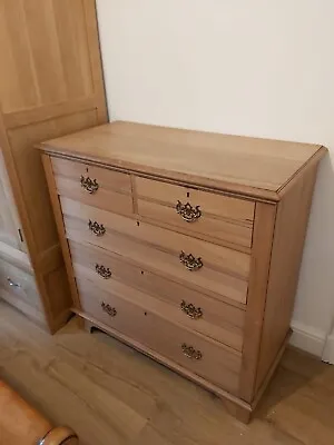 Antique Edwardian Ash Chest Of Drawers • £250