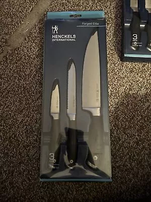 **NEW** J.A. Henckels International Forged Elite 3pc Starter Set 13870-003 • $30