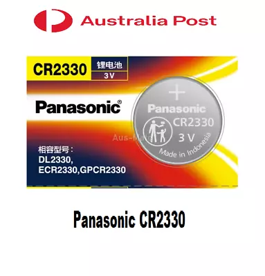 Genuine Panasonic CR2330 Li Battery 3V Coin Lithium Button Battery (AU Stock) • $5.99