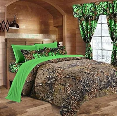 1 Pc Queen Size Comforter (Natural Brown Camouflage) • $56.01