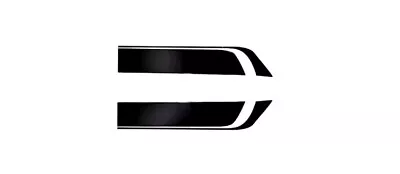 2x Black Universal Car Hood Sports Long Stripe Vinyl Decals Car-Styling Stickers • $14.45