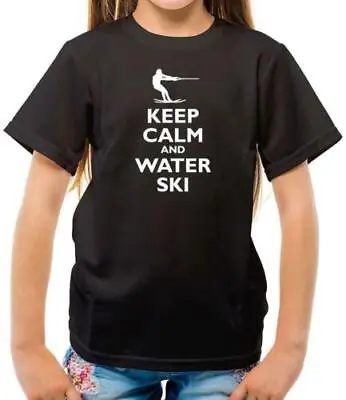 Keep Calm And Water Ski - Kids T-Shirt - Skier - Skiing - Watersports - Fan-Love • $26.83