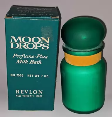 Revlon Moon Drops Perfume Plus Milk Bath No 7505 Vintage 7 Oz New In Box Rare • $175