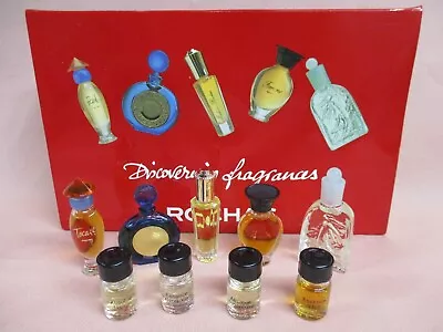 Lot Of 9 Rochas Fragrances Miniature Bottles Perfume • $44.99