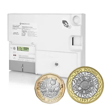 £229.99 • Buy Emlite Electric Digital £1 £2 Sterling Operated Dual Coin Prepayment 100A Meter