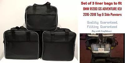 Pannier Liner Bags & Top Box Bag For Bmw R1200gs Adventure 2016 Onward • $75.24