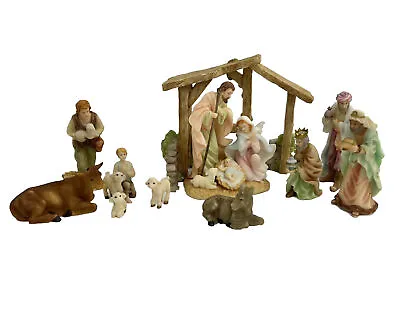 Roman Seraphim Classics 11 Piece Vintage Nativity Set With Stable EUC 2001-2004 • $249.95